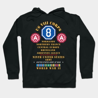 US VIII Corps - 9th Army - Central Europe - Rhineland EUR SVC X 300 Hoodie